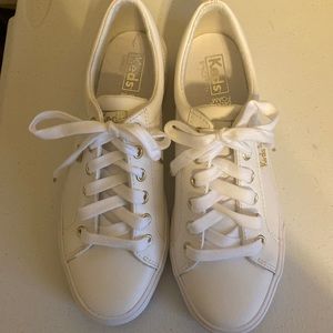 White Leather Keds